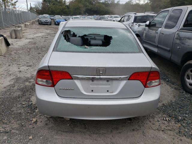 2HGFA16529H301847 - 2009 HONDA CIVIC LX SILVER photo 6