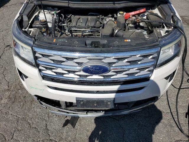 1FM5K7F85KGB16774 - 2019 FORD EXPLORER LIMITED WHITE photo 12