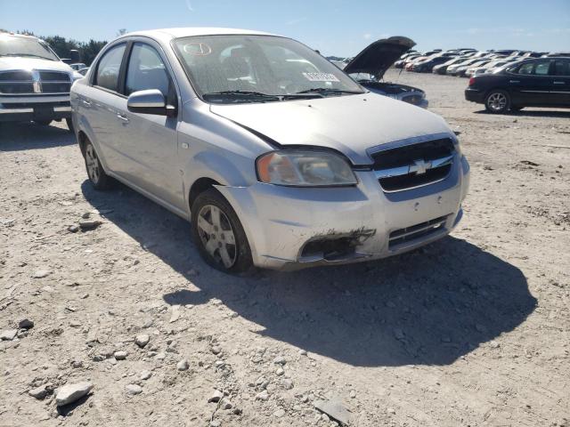 KL1TD56627B063956 - 2007 CHEVROLET AVEO BASE SILVER photo 1