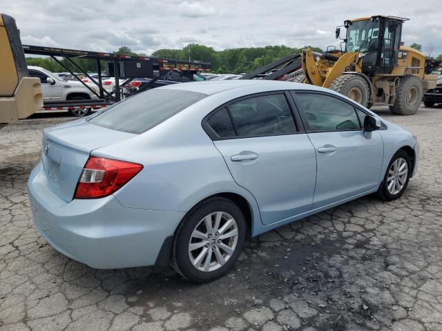 19XFB2F98CE041347 - 2012 HONDA CIVIC EXL ლურჯი ფოტო 3