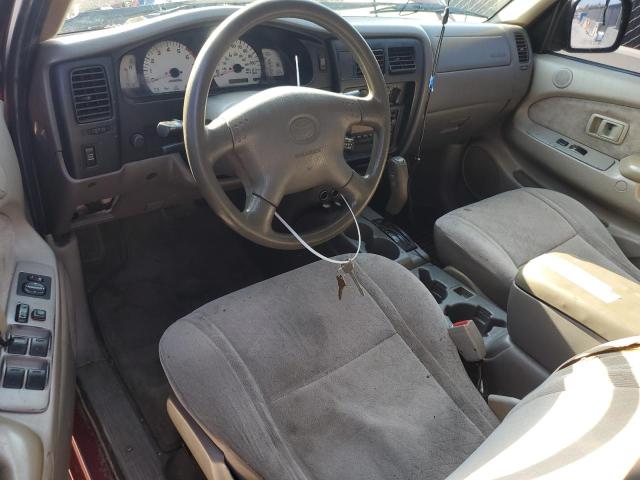 5TEGM92N23Z227601 - 2003 TOYOTA TACOMA DOUBLE CAB PRERUNNER RED photo 7