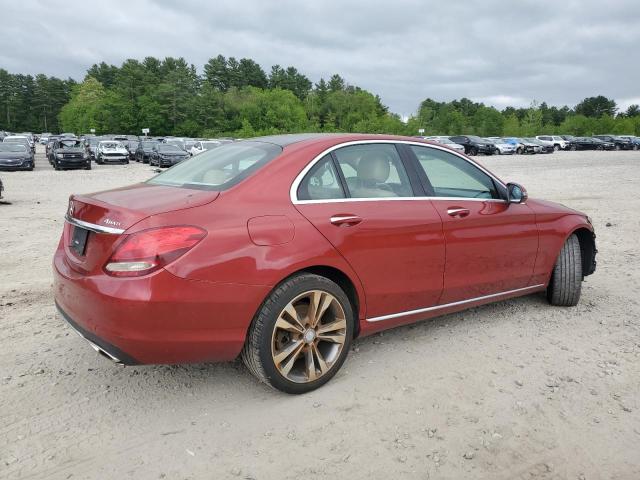 55SWF4KB7GU171269 - 2016 MERCEDES-BENZ C 300 4MATIC RED photo 3