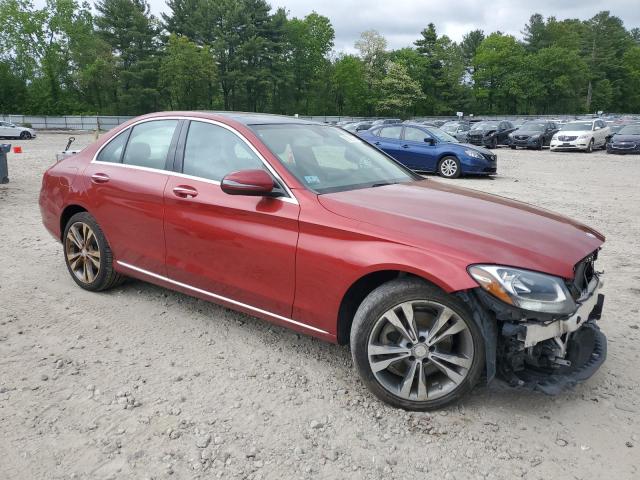 55SWF4KB7GU171269 - 2016 MERCEDES-BENZ C 300 4MATIC RED photo 4