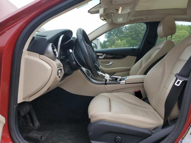 55SWF4KB7GU171269 - 2016 MERCEDES-BENZ C 300 4MATIC RED photo 7