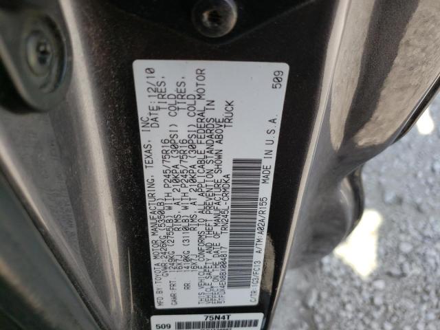 5TFUX4EN8BX004817 - 2011 TOYOTA TACOMA ACCESS CAB ნაცრისფერი ფოტო 12