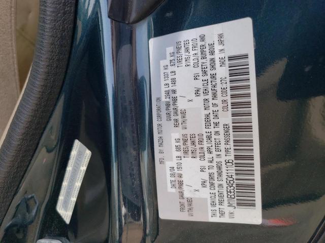 JM1NB353450411106 - 2005 MAZDA MX-5 MIATA BASE GREEN photo 12