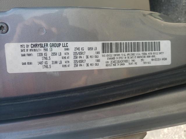 2C4RC1BG4DR708911 - 2013 CHRYSLER TOWN & COU TOURING 灰色 照片 14