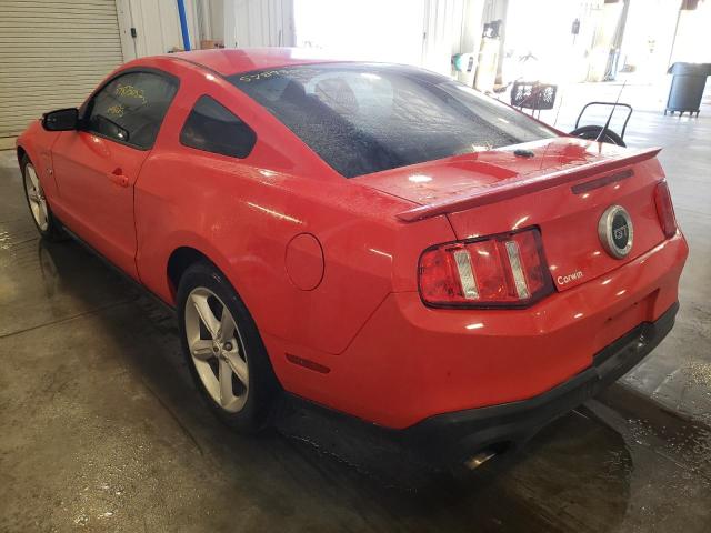 1ZVBP8CF5C5228244 - 2012 FORD MUSTANG GT RED photo 3