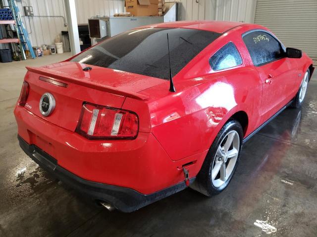 1ZVBP8CF5C5228244 - 2012 FORD MUSTANG GT RED photo 4