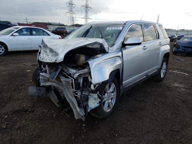 2GKALMEK7C6398207 - 2012 GMC TERRAIN SLE SILVER photo 2