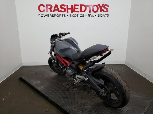 ZDM1RADNXBB042032 - 2011 DUCATI MONSTER 696 GRAY photo 3