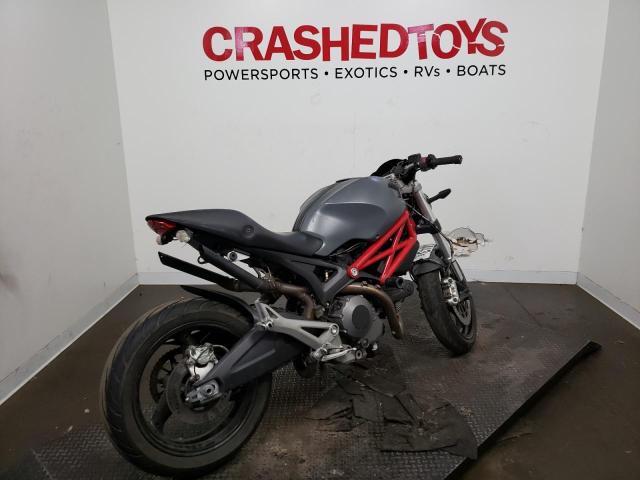 ZDM1RADNXBB042032 - 2011 DUCATI MONSTER 696 GRAY photo 4