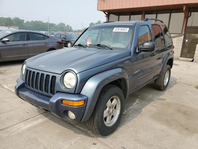 1J4GL58K72W175316 - 2002 JEEP LIBERTY SP LIMITED BLUE photo 1