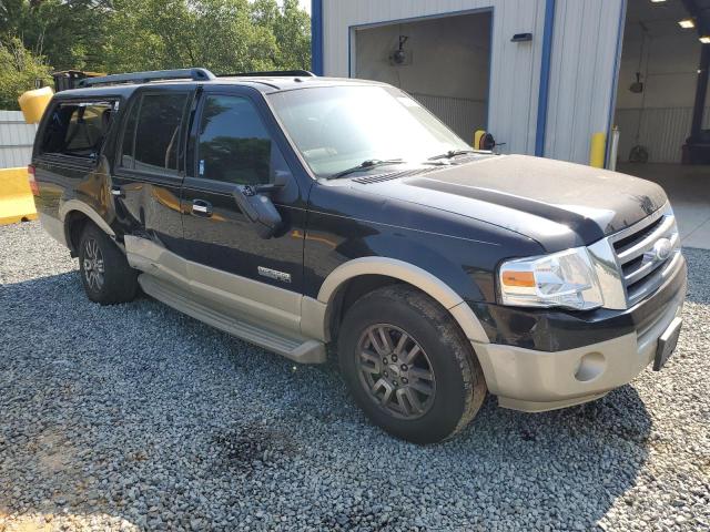 1FMFK17587LA09965 - 2007 FORD EXPEDITION EL EDDIE BAUER BLACK photo 4