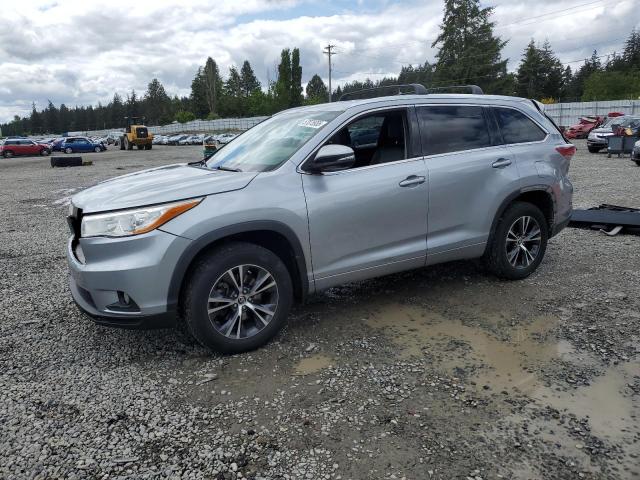 5TDJKRFH0GS309264 - 2016 TOYOTA HIGHLANDER XLE ვერცხლისფერი ფოტო 1