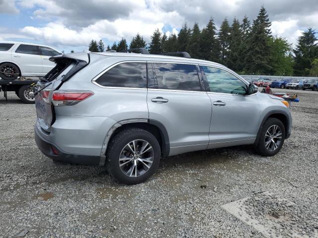 5TDJKRFH0GS309264 - 2016 TOYOTA HIGHLANDER XLE ვერცხლისფერი ფოტო 3