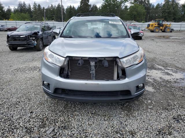 5TDJKRFH0GS309264 - 2016 TOYOTA HIGHLANDER XLE ვერცხლისფერი ფოტო 5