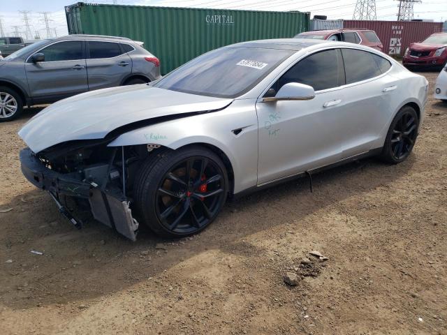 5YJSA1E41FF118186 - 2015 TESLA MODEL S 银色 照片 1