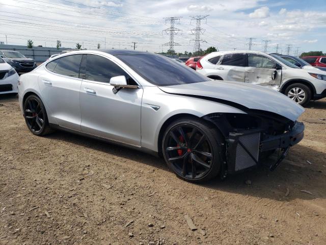 5YJSA1E41FF118186 - 2015 TESLA MODEL S 银色 照片 4