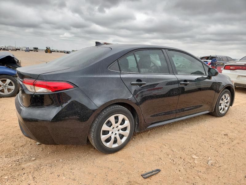 5YFEPRAE8LP110790 - 2020 TOYOTA COROLLA LE BLACK photo 3