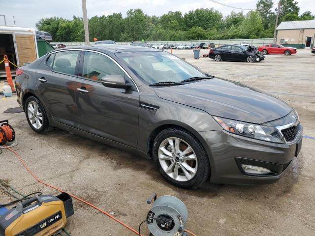 KNAGN4A73B5149508 - 2011 KIA OPTIMA EX GRAY photo 4