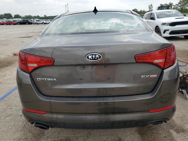 KNAGN4A73B5149508 - 2011 KIA OPTIMA EX GRAY photo 6