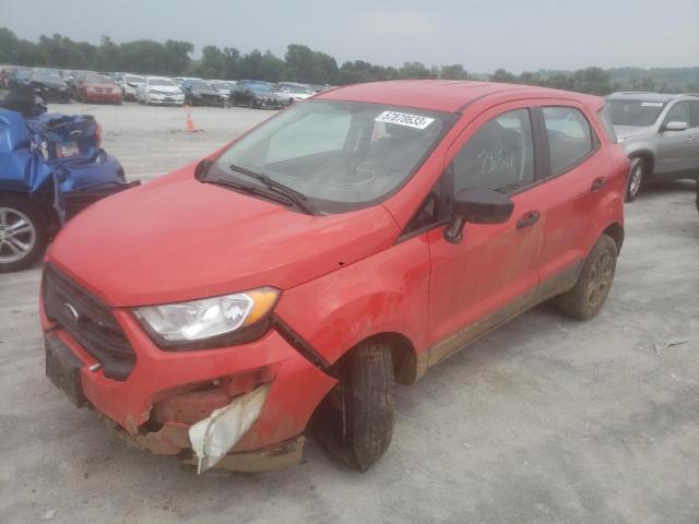 MAJ6S3FL5MC406888 - 2021 FORD ECOSPORT S RED photo 1