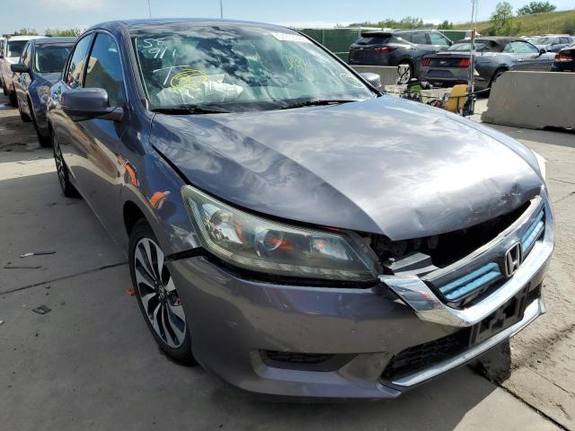 1HGCR6F58FA001913 - 2015 HONDA ACCORD HYBRID EXL CHARCOAL photo 1