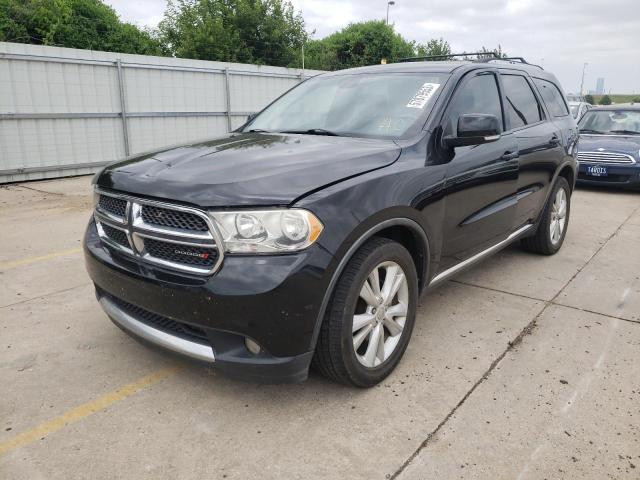 1C4RDHDG1CC228402 - 2012 DODGE DURANGO CREW BLACK photo 1