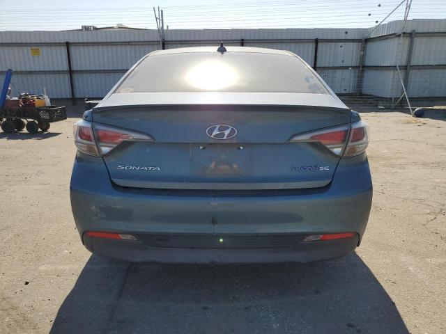 KMHE24L19GA042291 - 2016 HYUNDAI SONATA HYBRID BLUE photo 6