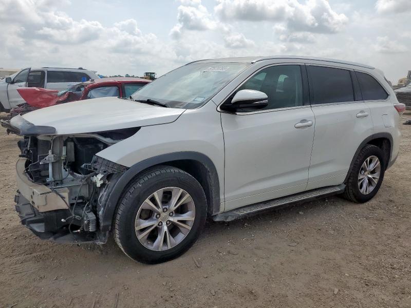 5TDKKRFH4FS079764 - 2015 TOYOTA HIGHLANDER XLE WHITE photo 1