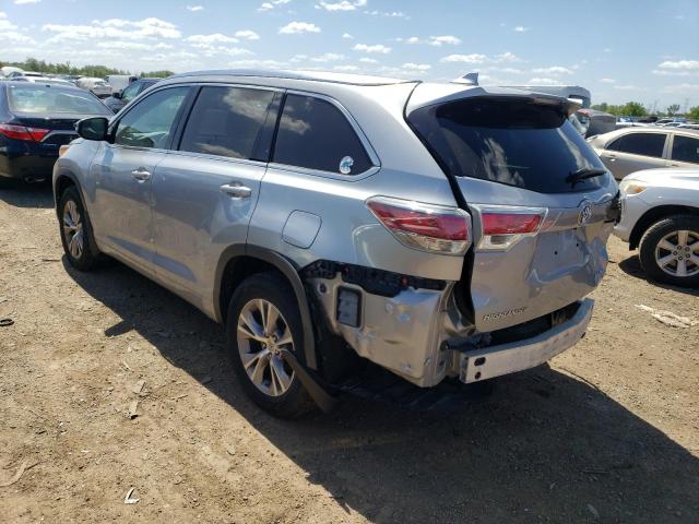 5TDJKRFH4FS167306 - 2015 TOYOTA HIGHLANDER XLE SILVER photo 2