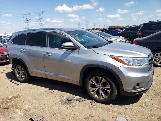 5TDJKRFH4FS167306 - 2015 TOYOTA HIGHLANDER XLE SILVER photo 4