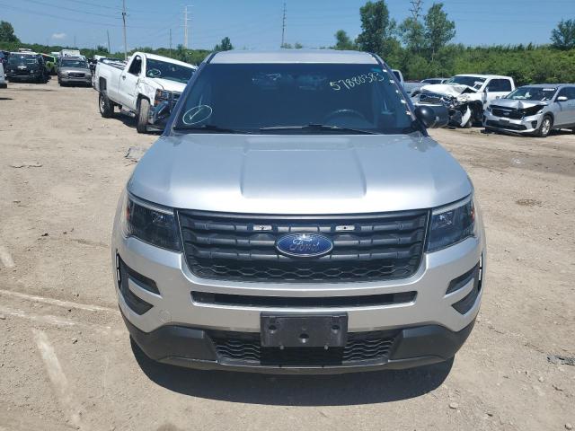1FM5K8AR4JGC17468 - 2018 FORD EXPLORER POLICE INTERCEPTOR SILVER photo 5