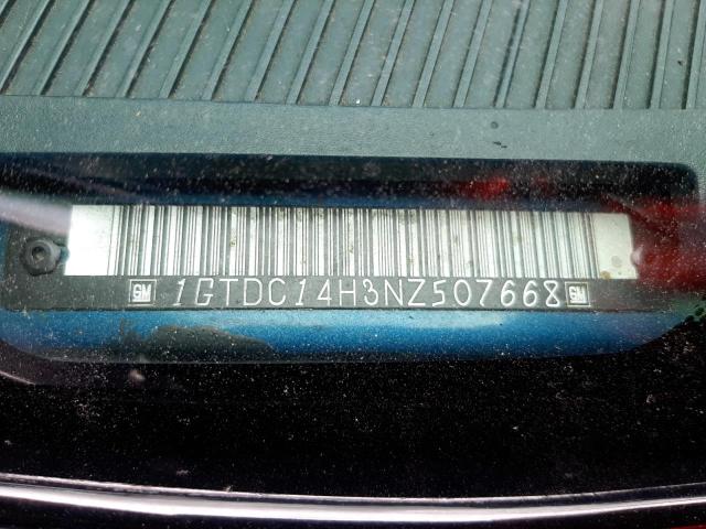 1GTDC14H3NZ507668 - 1992 GMC SIERRA C1500 BLUE photo 12