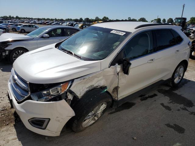 2FMTK4J97FBC14837 - 2015 FORD EDGE SEL WHITE photo 1