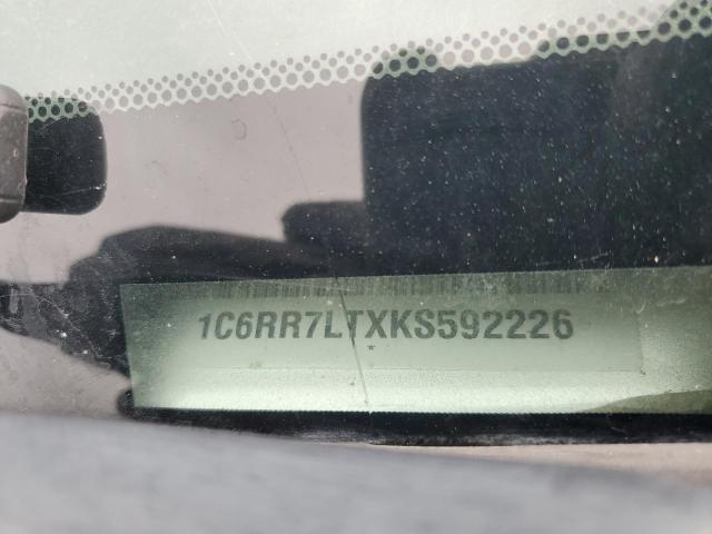 1C6RR7LTXKS592226 - 2019 RAM 1500 CLASS SLT ვერცხლისფერი ფოტო 12