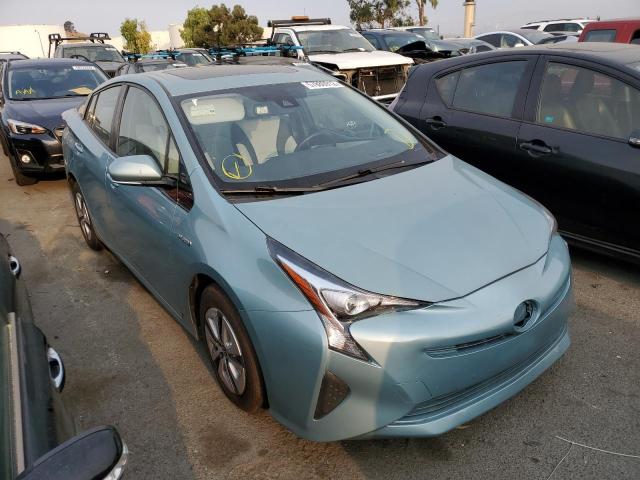 JTDKARFU1H3035158 - 2017 TOYOTA PRIUS TURQUOISE photo 1