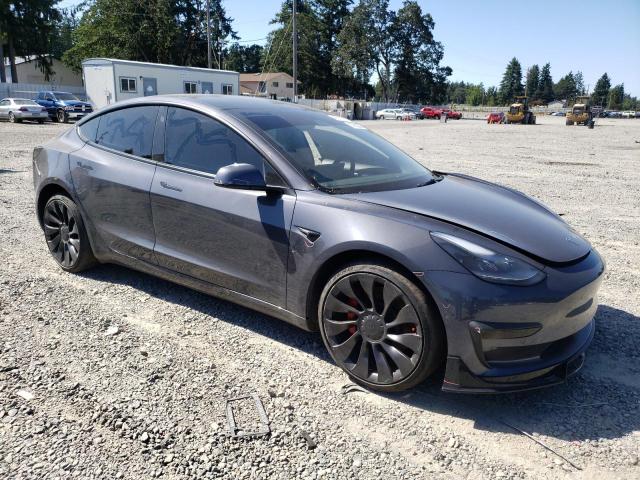 5YJ3E1ECXNF163321 - 2022 TESLA MODEL 3 CHARCOAL photo 4