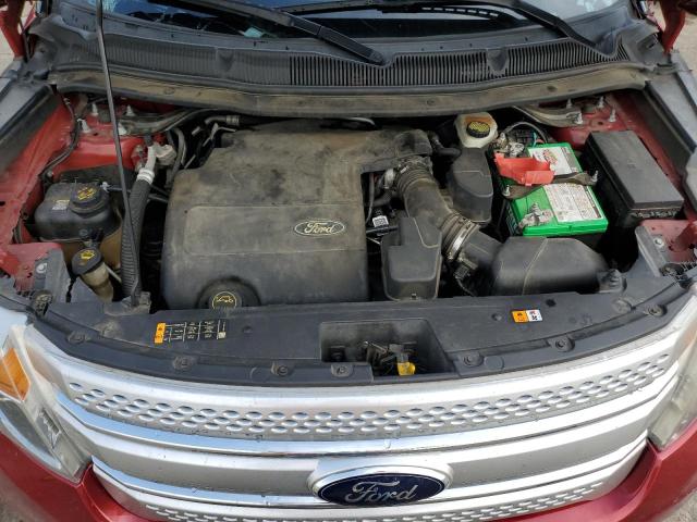 1FM5K8D82FGB16973 - 2015 FORD EXPLORER XLT BURGUNDY photo 12