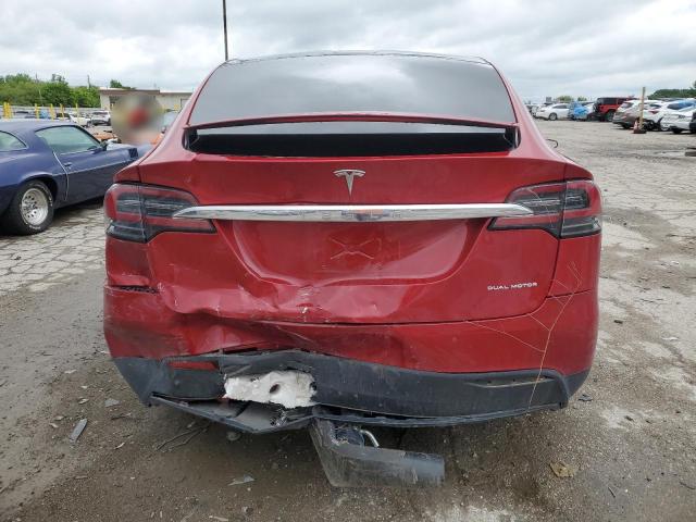 5YJXCDE25LF261024 - 2020 TESLA MODEL X RED photo 6