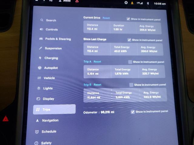 5YJXCDE25LF261024 - 2020 TESLA MODEL X RED photo 9