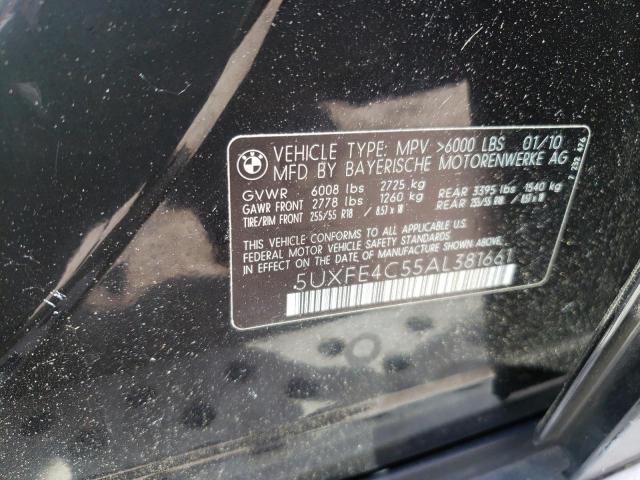 5UXFE4C55AL381661 - 2010 BMW X5 XDRIVE30I 黑色 照片 13