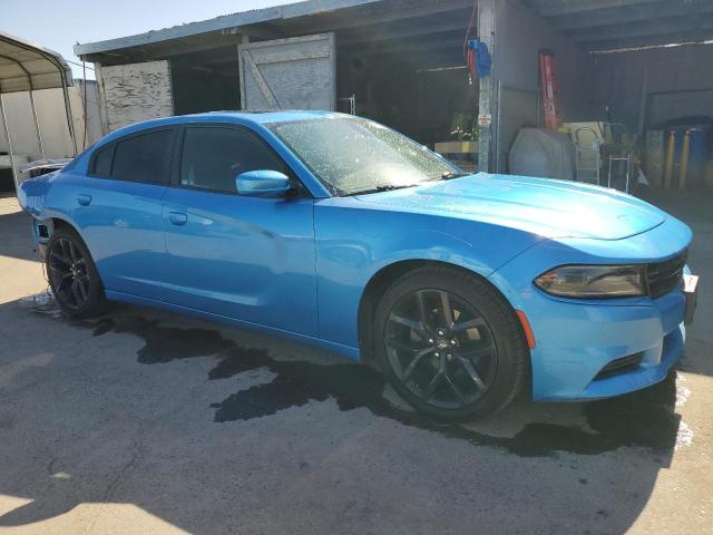 2C3CDXBG1KH656991 - 2019 DODGE CHARGER SXT BLUE photo 4