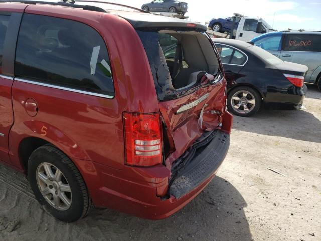 2A4RR5D15AR249103 - 2010 CHRYSLER TOWN & COU TOURING წითელი ფოტო 10