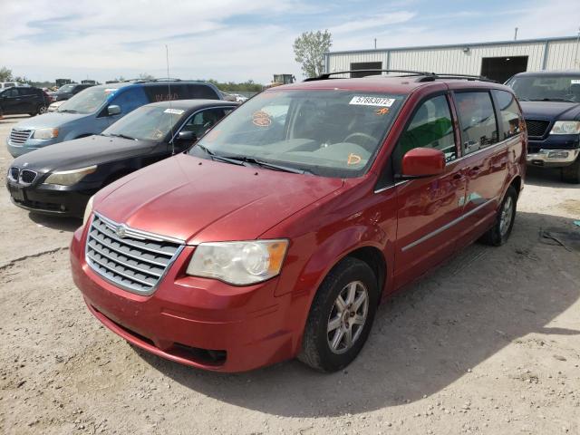 2A4RR5D15AR249103 - 2010 CHRYSLER TOWN & COU TOURING წითელი ფოტო 2