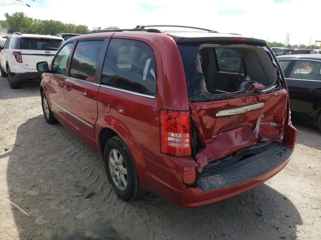 2A4RR5D15AR249103 - 2010 CHRYSLER TOWN & COU TOURING წითელი ფოტო 3