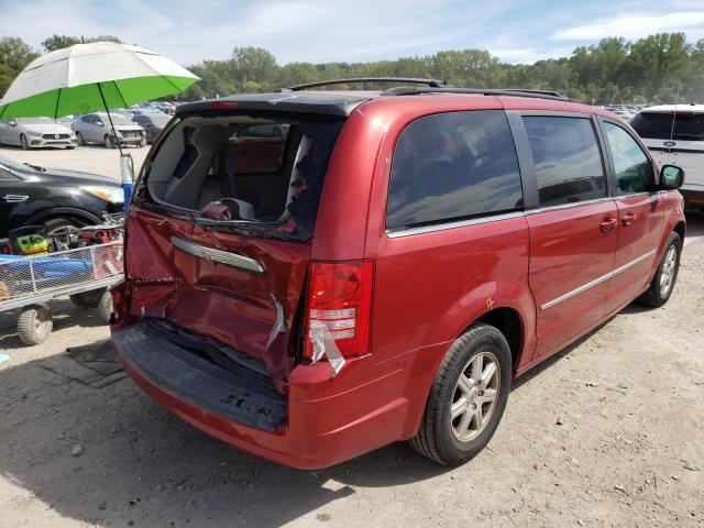 2A4RR5D15AR249103 - 2010 CHRYSLER TOWN & COU TOURING RED photo 4