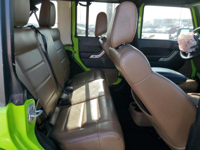 1C4BJWEG7CL236534 - 2012 JEEP WRANGLER U SAHARA GREEN photo 11