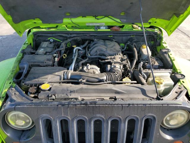 1C4BJWEG7CL236534 - 2012 JEEP WRANGLER U SAHARA GREEN photo 12